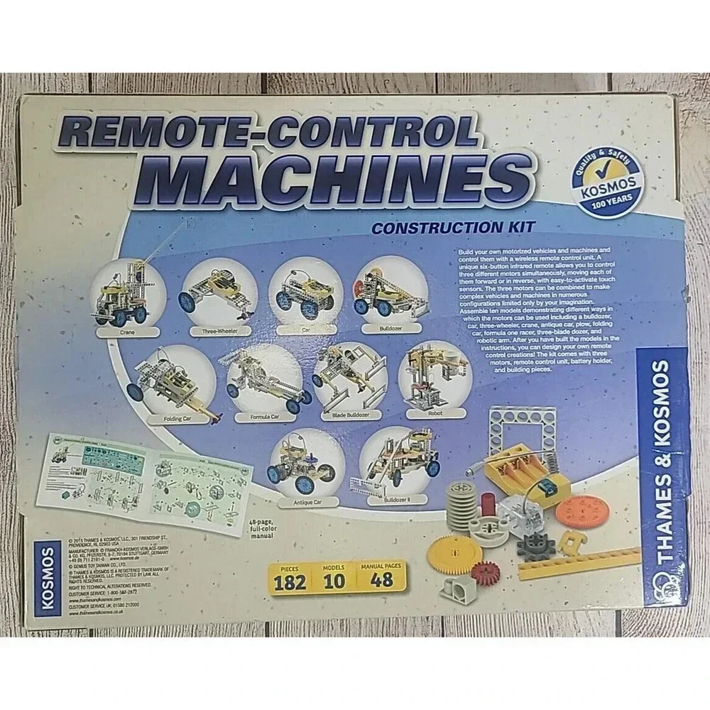 Thames & Kosmos Remote Control Machines Construction Kit 182 PCS 2015 New